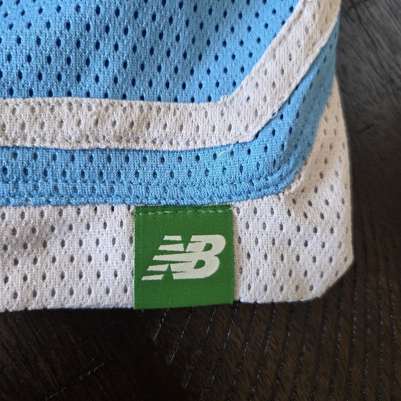 New Balance Klutch Athletics UNC Blue Mesh Standard Fit Basketball Shorts Large - Picture 11 of 12
